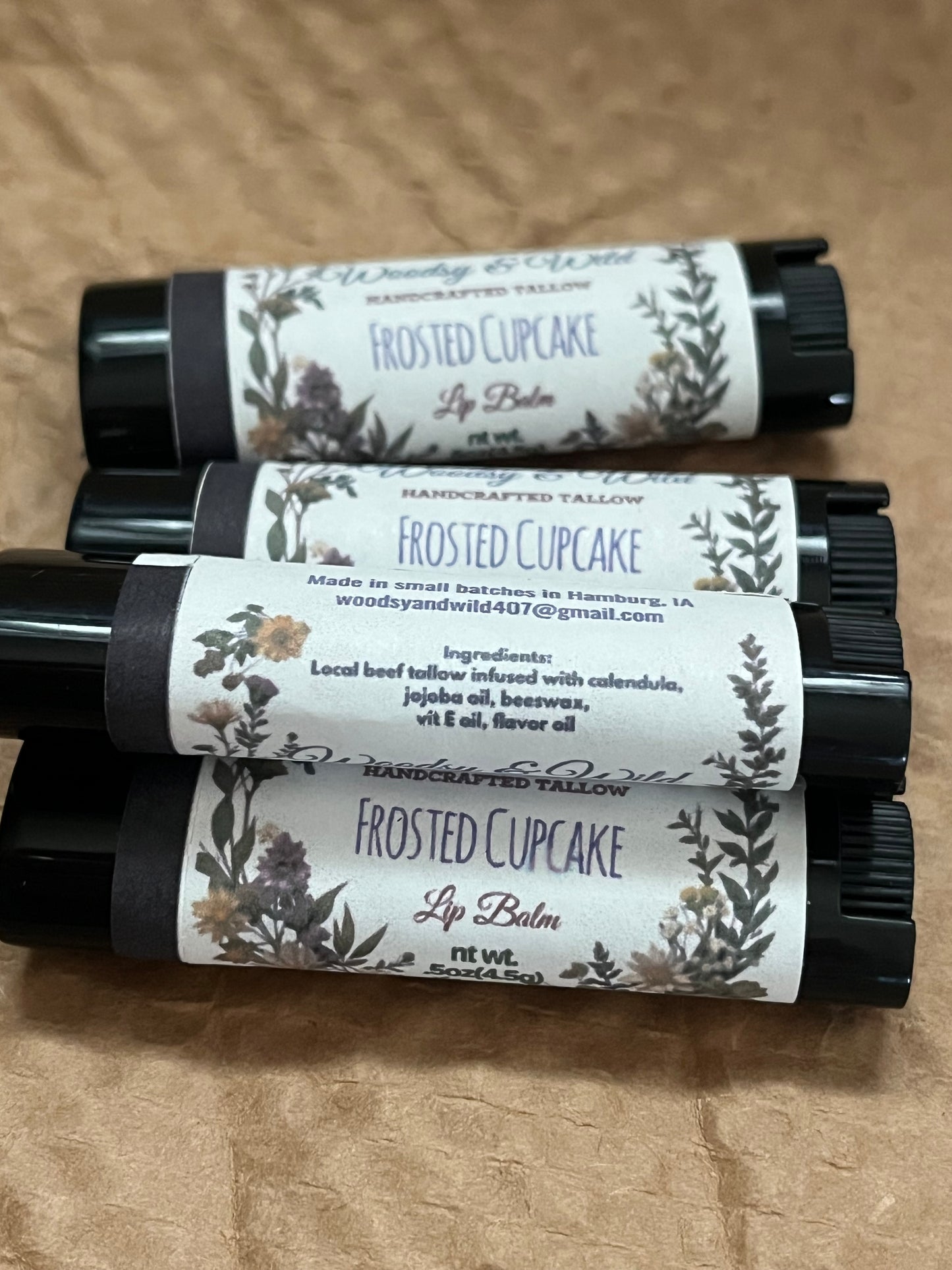 Frosted Cupcake Lip Balm Stick
