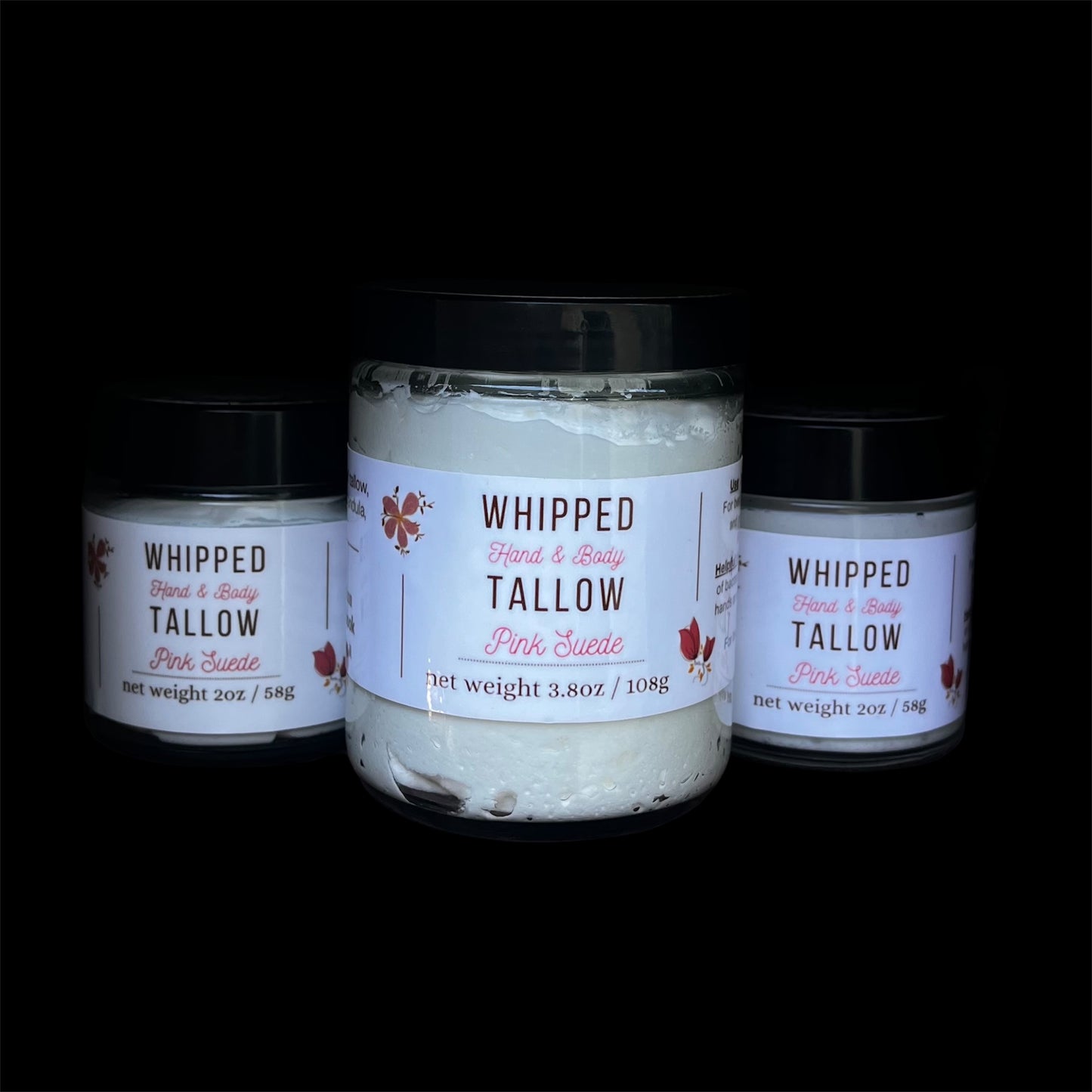 Pink Suede Whipped Tallow Balm 2oz