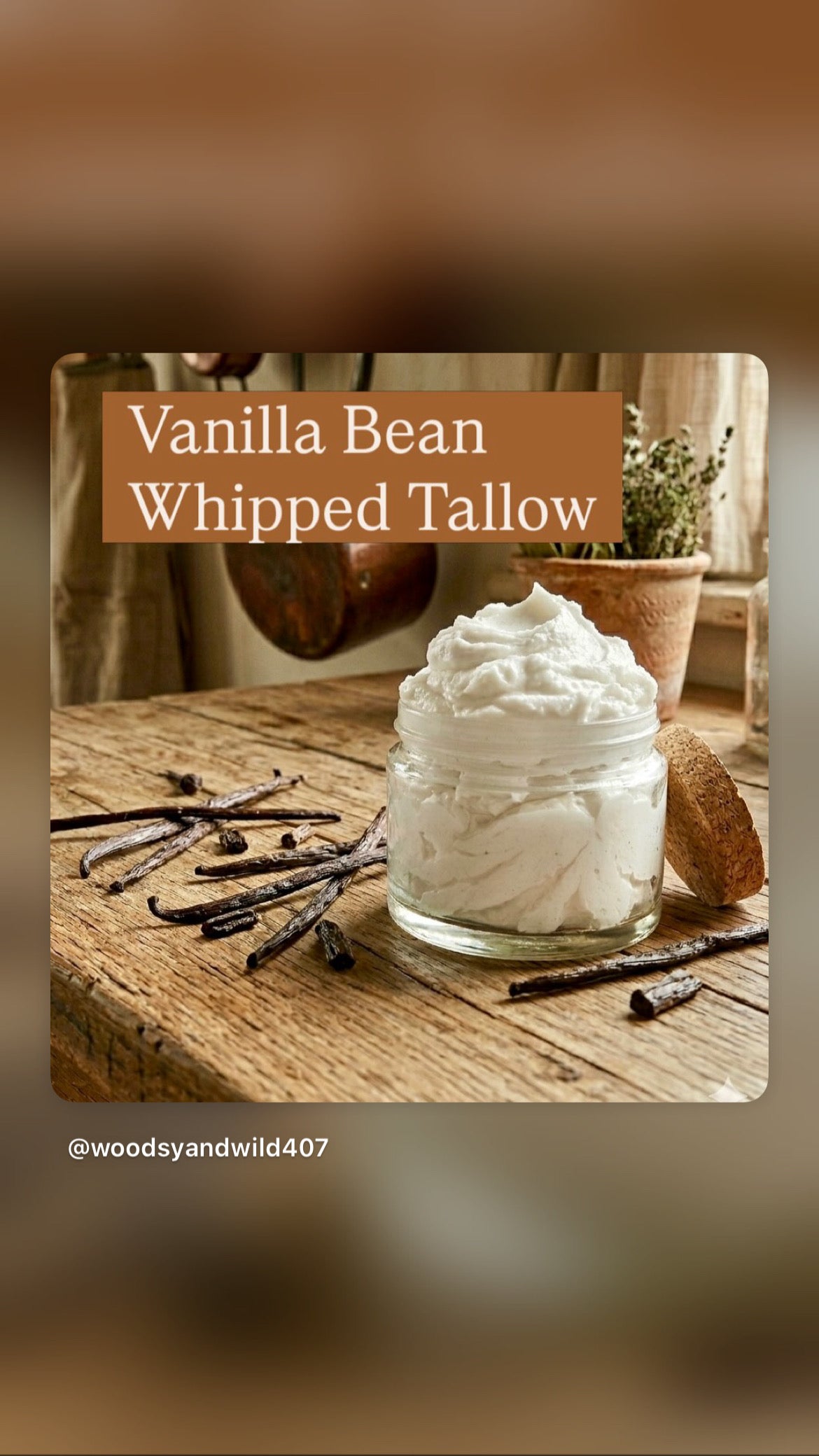 Vanilla Bean Whipped Tallow