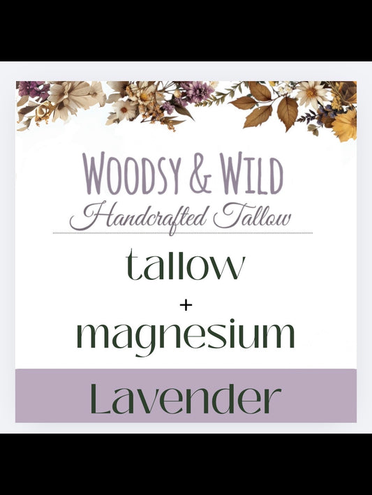 Lavender Tallow + Magnesium Stick  2.5oz