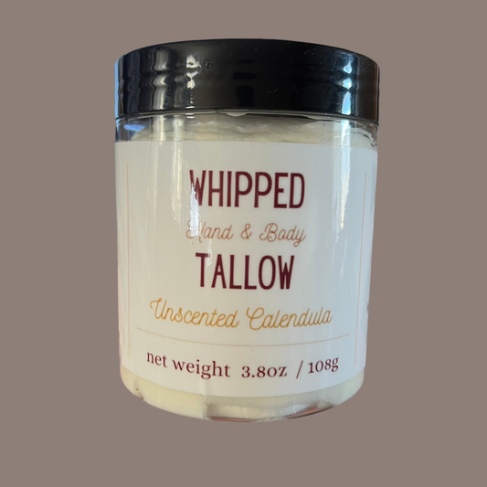 Unscented Calendula Whipped Tallow Balm 4oz