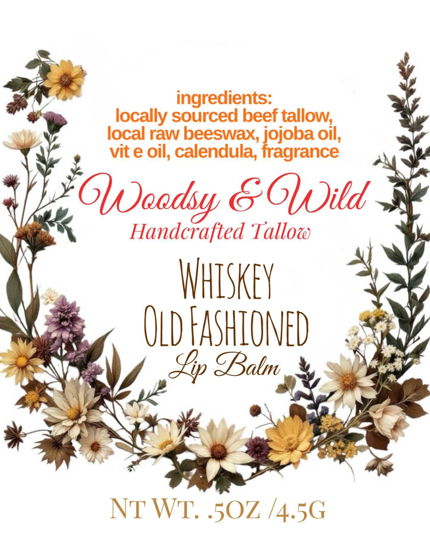 Whiskey Old Fashioned Lip Balm Stick 4.5g