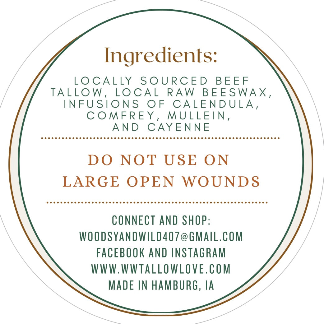 Tallow & Herbs for Bones & Joints Salve