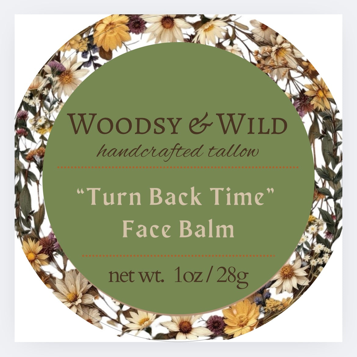 "Turn Back Time" Face Balm