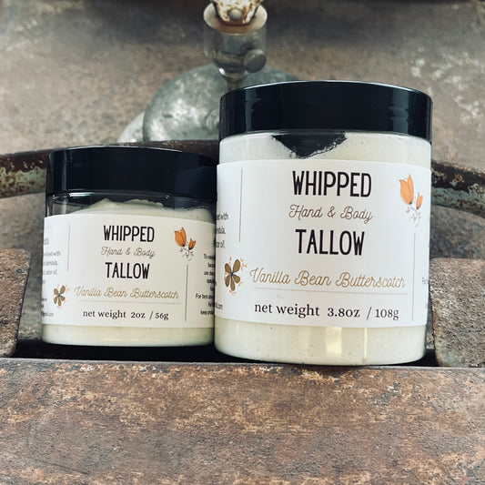 Vanilla Bean Butterscotch Whipped Tallow Balm 4oz